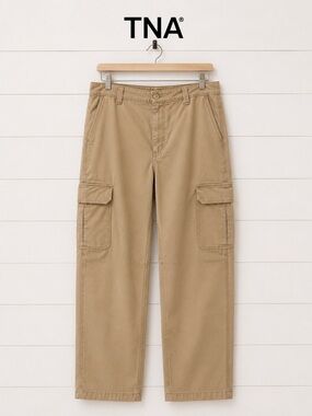 TNA Beige Cargo Pants Size 12